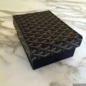 Watch case box black color with multicolored top  7" x 9" x 3"brand new no tags